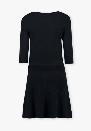 STRETCH VISCOSE DRESS - Svart