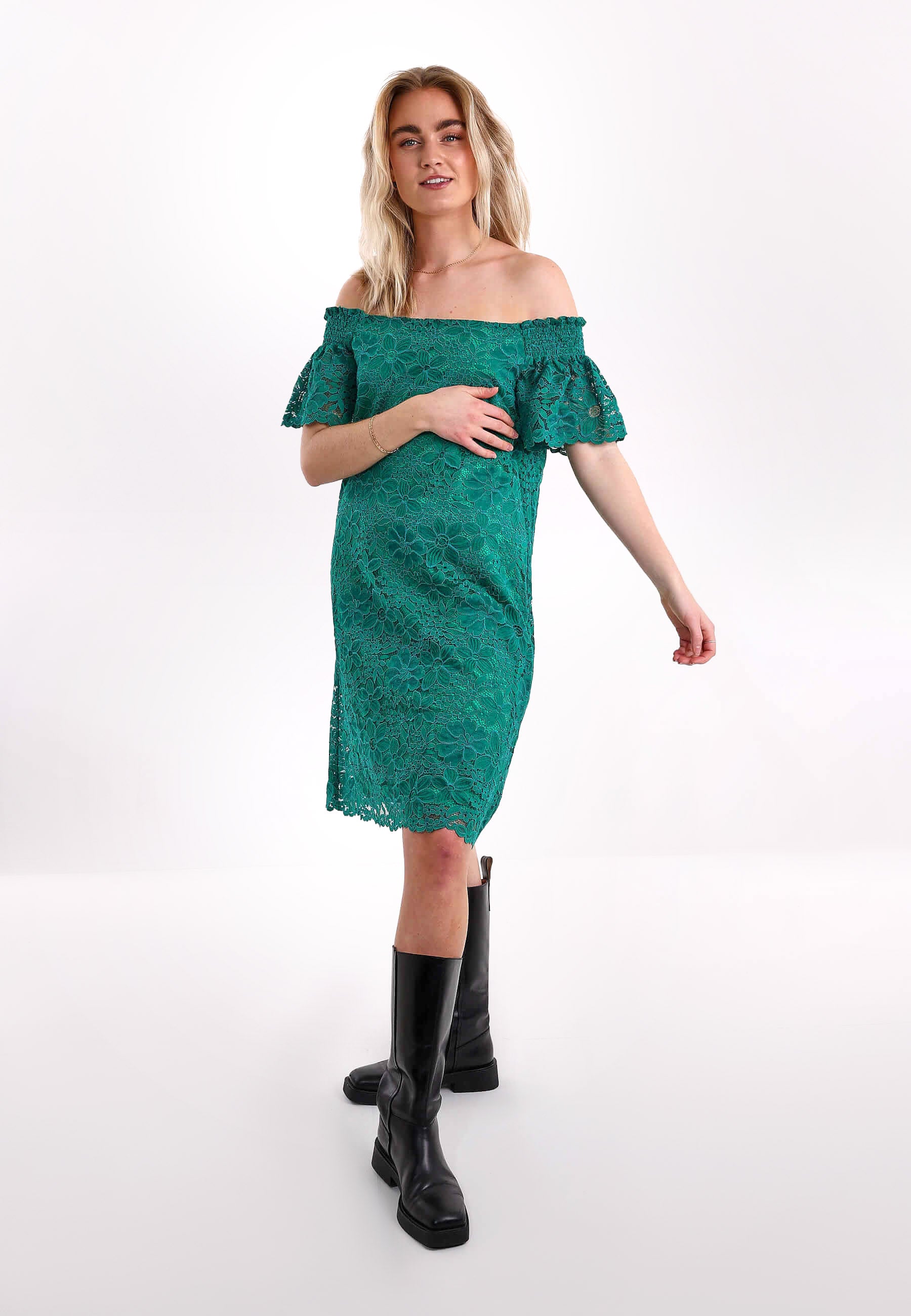 CARNIA DRESS - Mörkgrön