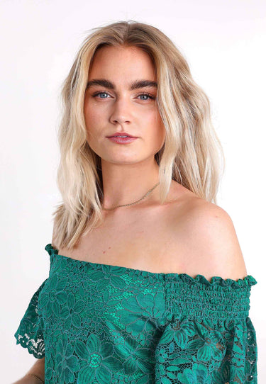 CARNIA KLEID - Dunkelgrün