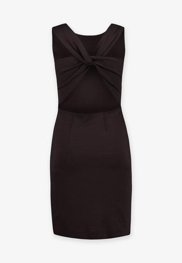 JERSEY DRESS - Dark brown