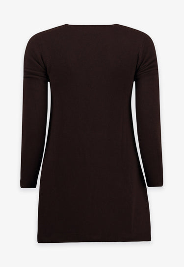 Pullover mit V-Ausschnitt - Braun