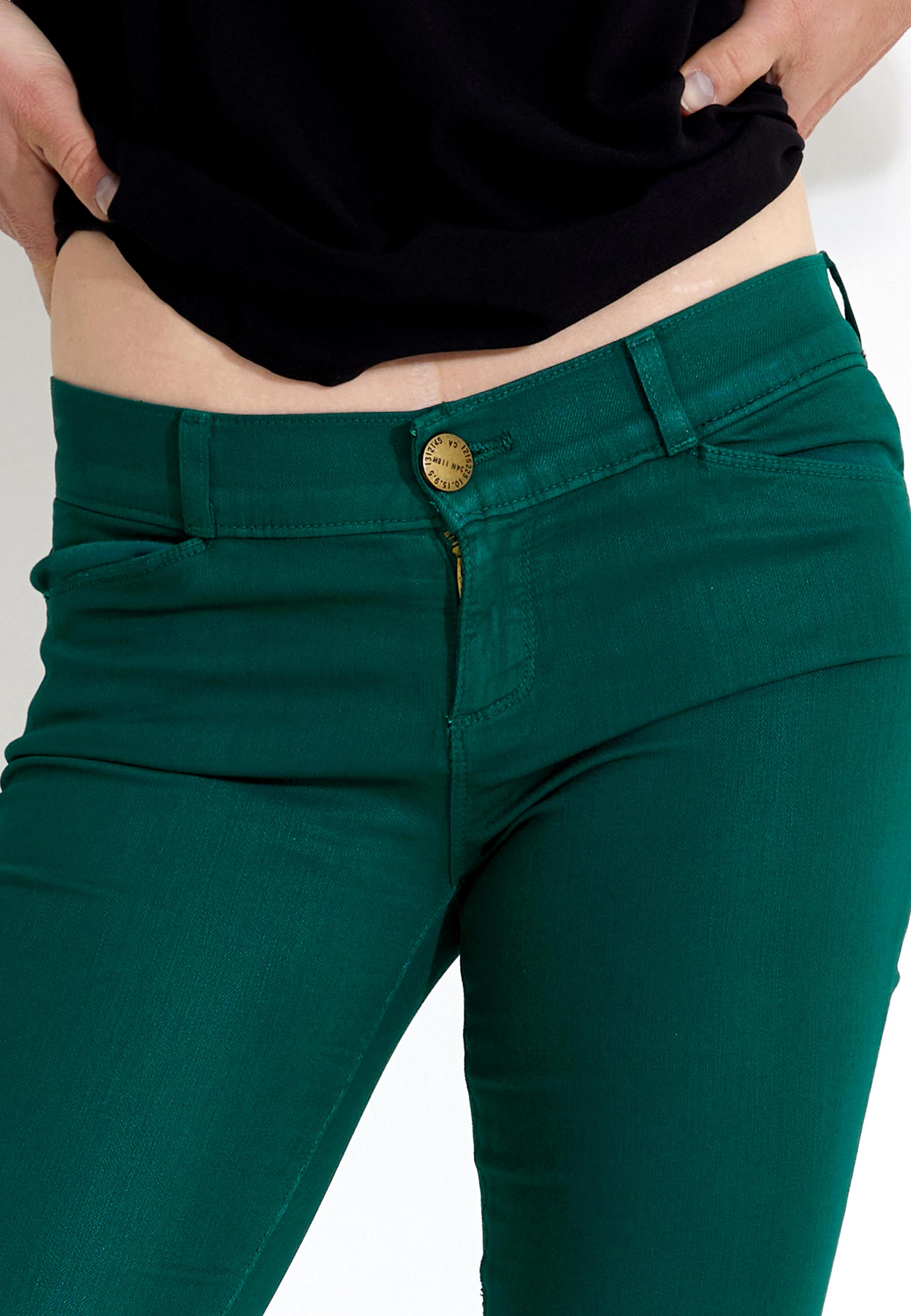 THE JEAN LEGGING - Coated Pine