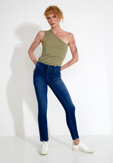 PANTALONE JOGGING DENIM BLUE JEANS - Blå