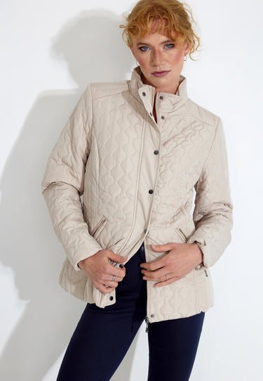 QUILT JACKET - Beige
