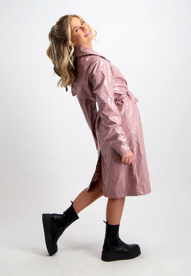 HOLYGRAPHIC OVERCOAT REGENJACKE - Woodrose