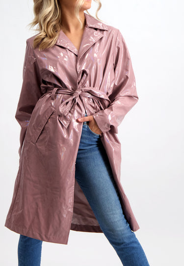 HOLYGRAPHIC OVERCOAT REGENJACKE - Woodrose