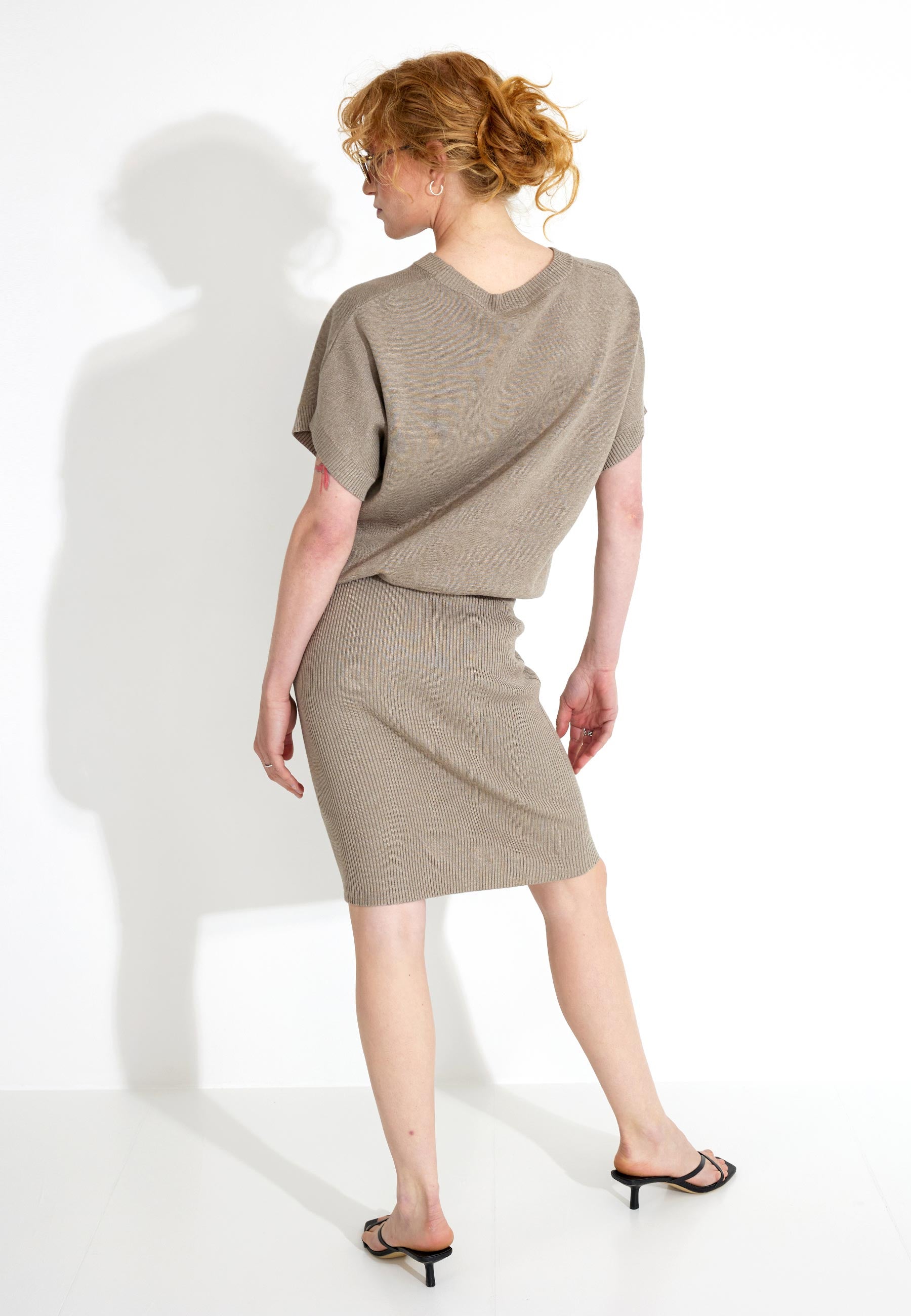 DRESS - Desert Taupe Melange