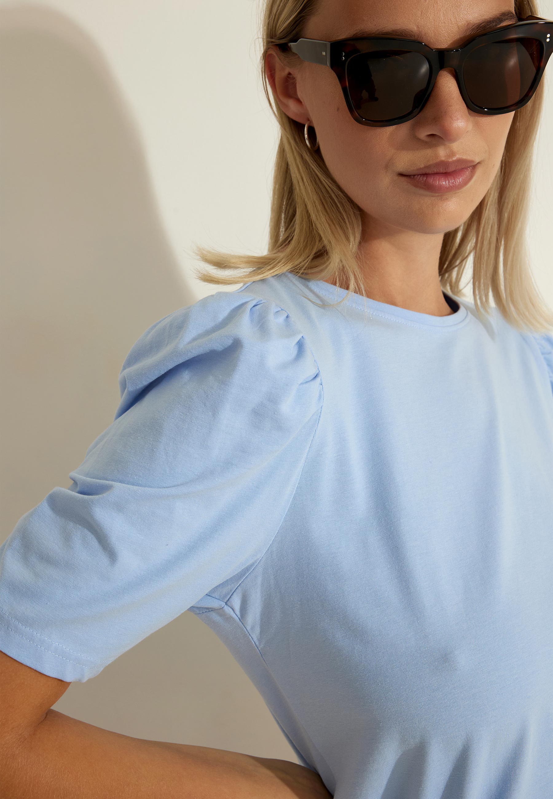 TEE PUFF - Chambray Blue