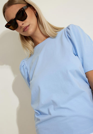 TEE PUFF T-SHIRT - Chambray blue