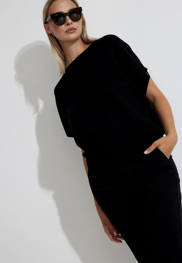 FQANI SWEATER - Black