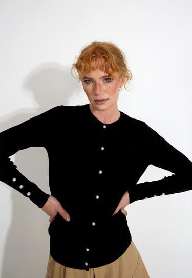 FQKATIE-CARDIGAN - Cardigan - Black
