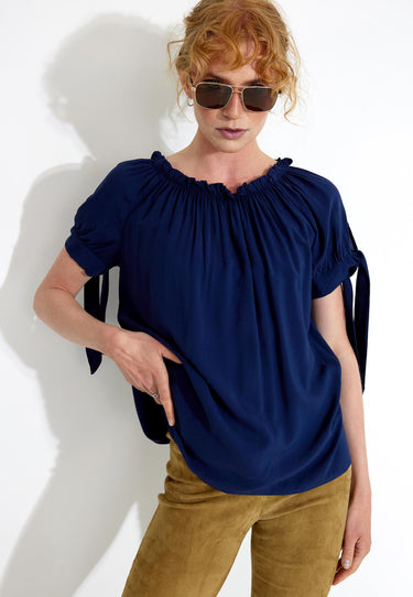 LAIME-BL - Blouse - Navy Blazer
