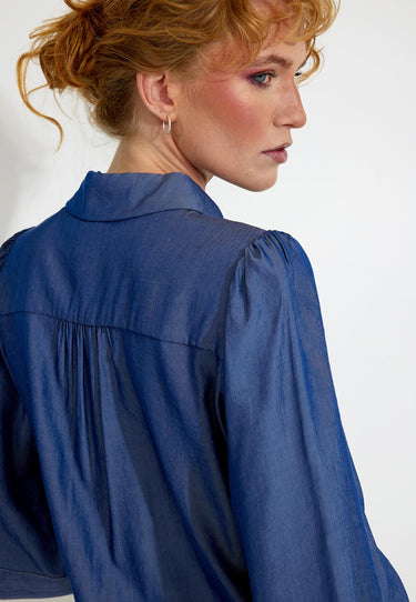 BLOUSE FQELENE - Medium blue