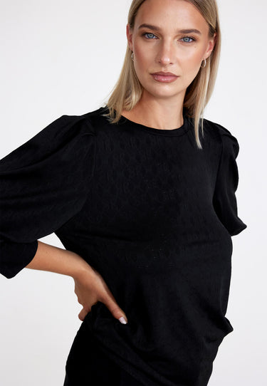 BLOUSE BALLOON FQBLOND - Black